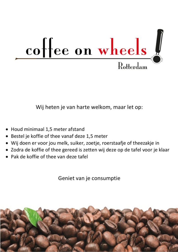 Veilig op 1,5 meter genieten van een heerlijke bak koffie