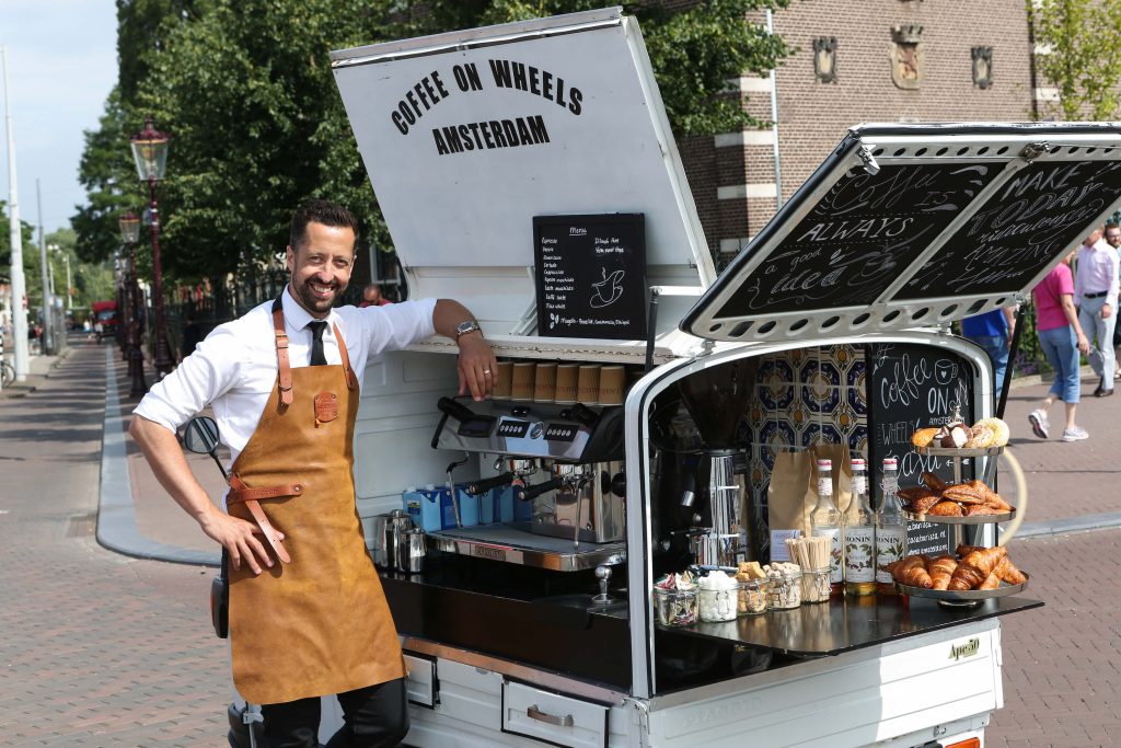 Coffee on Wheels Amsterdam barista